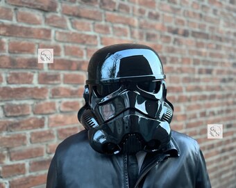 Casco de Stormtrooper negro, casco negro para hombre, casco de Star Wars, casco de cosplay, casco de cosplay, regalo exclusivo para él, Stormtrooper