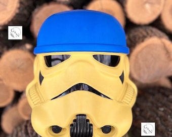 Casco de Stormtrooper de cuero hecho a mano: Regalo ideal para fans de Star Wars (59-61 cm)