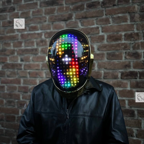 Casco Daft Punk, casco cromado, casco de cromo, casco para la cabeza, casco brillante, casco cosplay