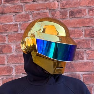 Thomas Bangalter Daft Punk Cosplay Helmet: Chrome Finish, Limited Edition