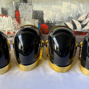 Daft Punk шлем, Daft Punk Guy Manuel шлем, хромированный шлем, шлем хромированный, шлем на голову, персонализированный подарок для него