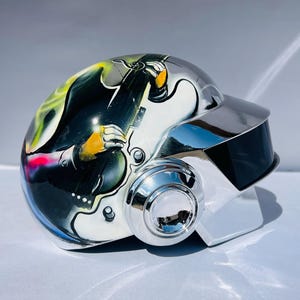 Daft Punk Thomas хромированный шлем — косплей-шлем, носибельный шлем для мужчин, ручная работа, шлем косплей, подарок для фанатов