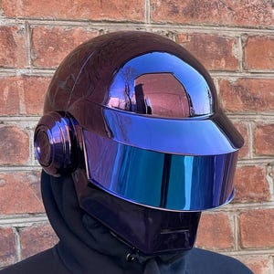 Purple Chrome Daft Punk Helmet: Thomas Bangalter Cosplay, Limited Edition
