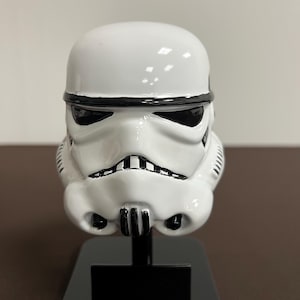 Stormtrooper helmet, Star Wars helmet, helmet on stand, man helmet, helmet design, helmet Star Wars, cosplay helmet, helmet template design