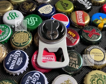 Jedi Order Bottle Opener: Magnetic Aluminum Keychain, Star Wars Gift