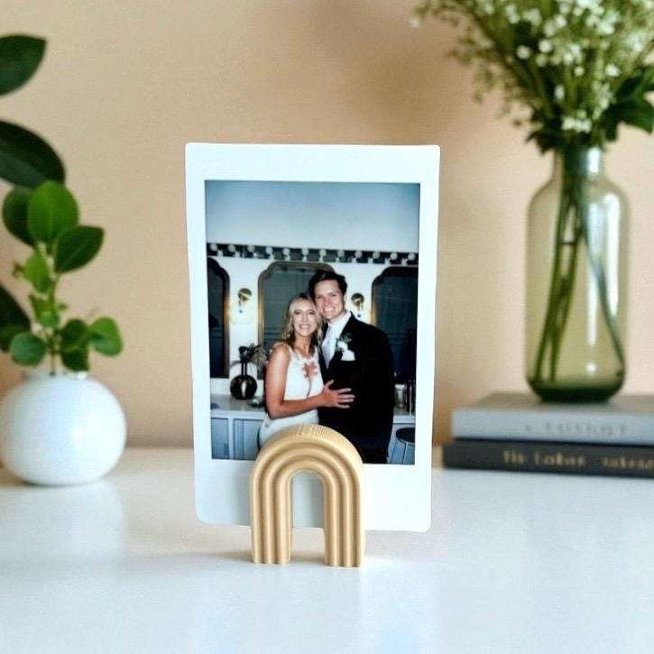 tall arch polaroid stand fujifilm instax film stand photo gifted fujifilm instax cam. piture framed photo gift instant film polaroid gifted