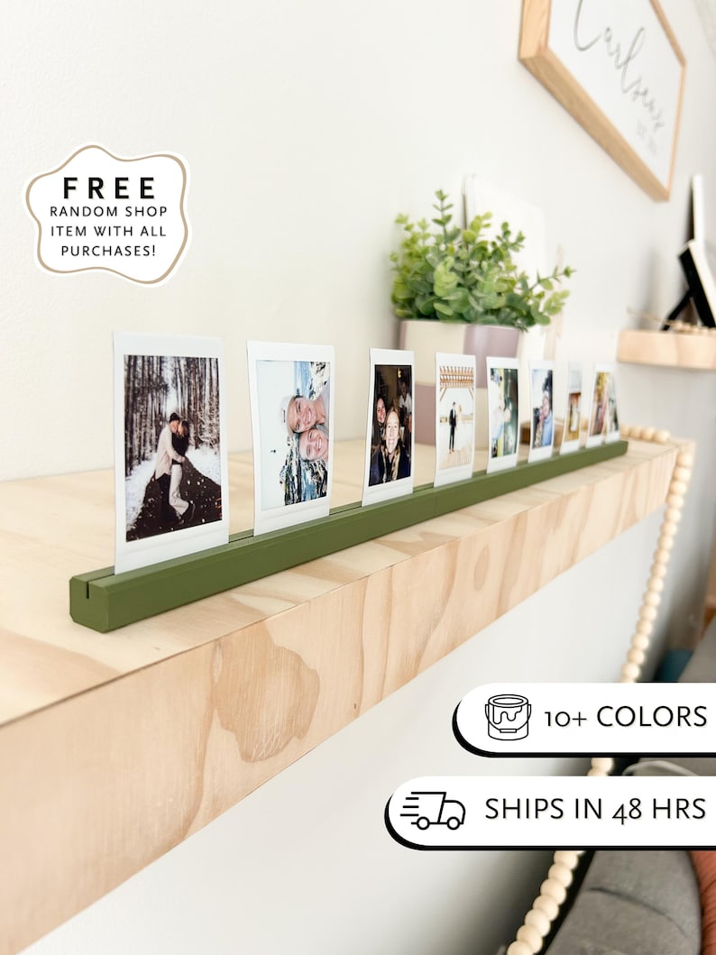 Photo Keeping Stand Picture Ledge Photo Stand Instax Film Photos Gifted Instax Framed Photo ...
