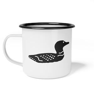 Loon Camp Cup gift camping lover coffee mug outdoor camping loon home decor cabin coffee mug campfire cup gift outdoor lover animal mug