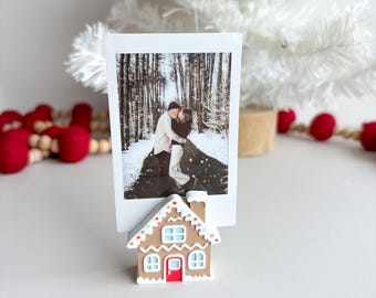 Gingerbread House instax film rattan stand photo gifted fujifilm instax camera pic. stand framed photo gift instant film fujifilm instax