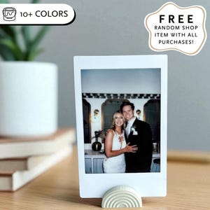 Polaroid Foto Ständer für instax Film Fotos beschenkte Fujifilm instax gerahmte Foto Geschenk Fujifilm Polaroid Einzelverkauf minimale Anzeige Beige