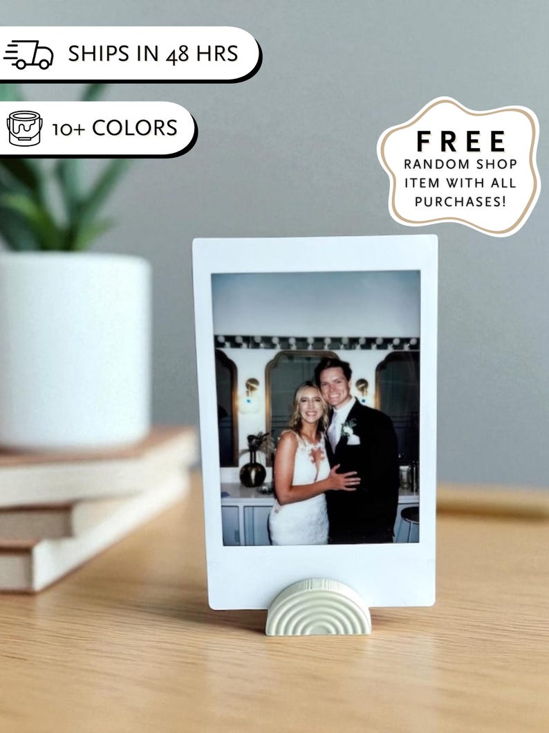 Polaroid Foto Ständer für instax Film Fotos beschenkte Fujifilm instax gerahmte Foto Geschenk Fujifilm Polaroid Einzelverkauf minimale Anzeige Beige