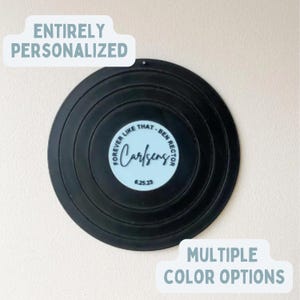 Disco de vinilo personalizado, regalo de aniversario, recuerdo de boda retro, canción de primer baile, decoración personalizada para el hogar para recién casados, arte de pared, decoración del hogar personalizada