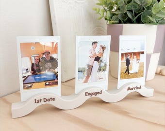 Anniversary milestone picture stand for instax film photos gifted fujifilm instax framed photo gift instax photo display stand