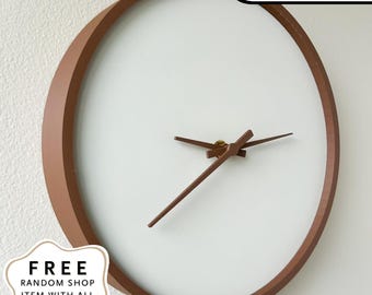 minimalist clock home decor simple clock office decor gift for minimalist lover wall hanging clock sleek office decor