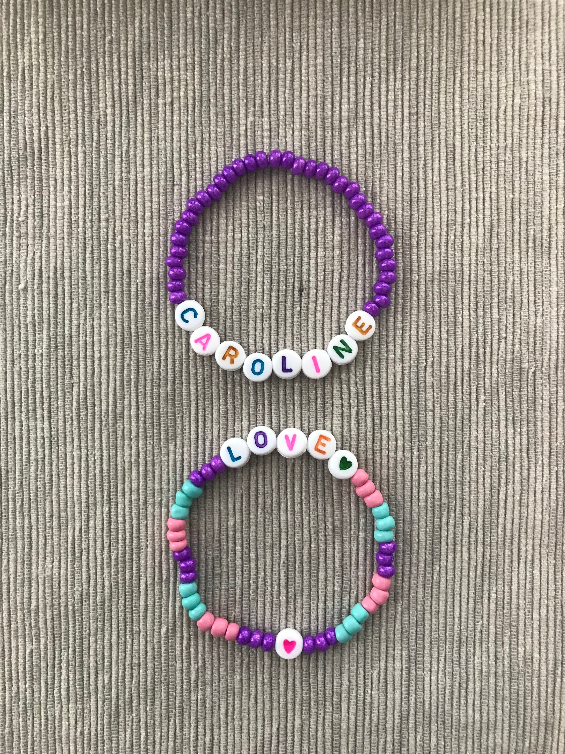 Jewelry children's bracelets names custom Etsy