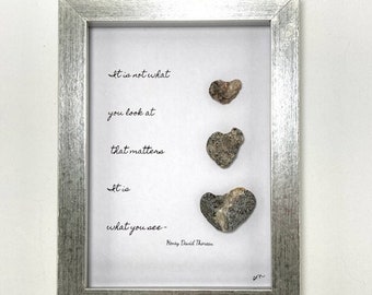 heart shaped rock art
