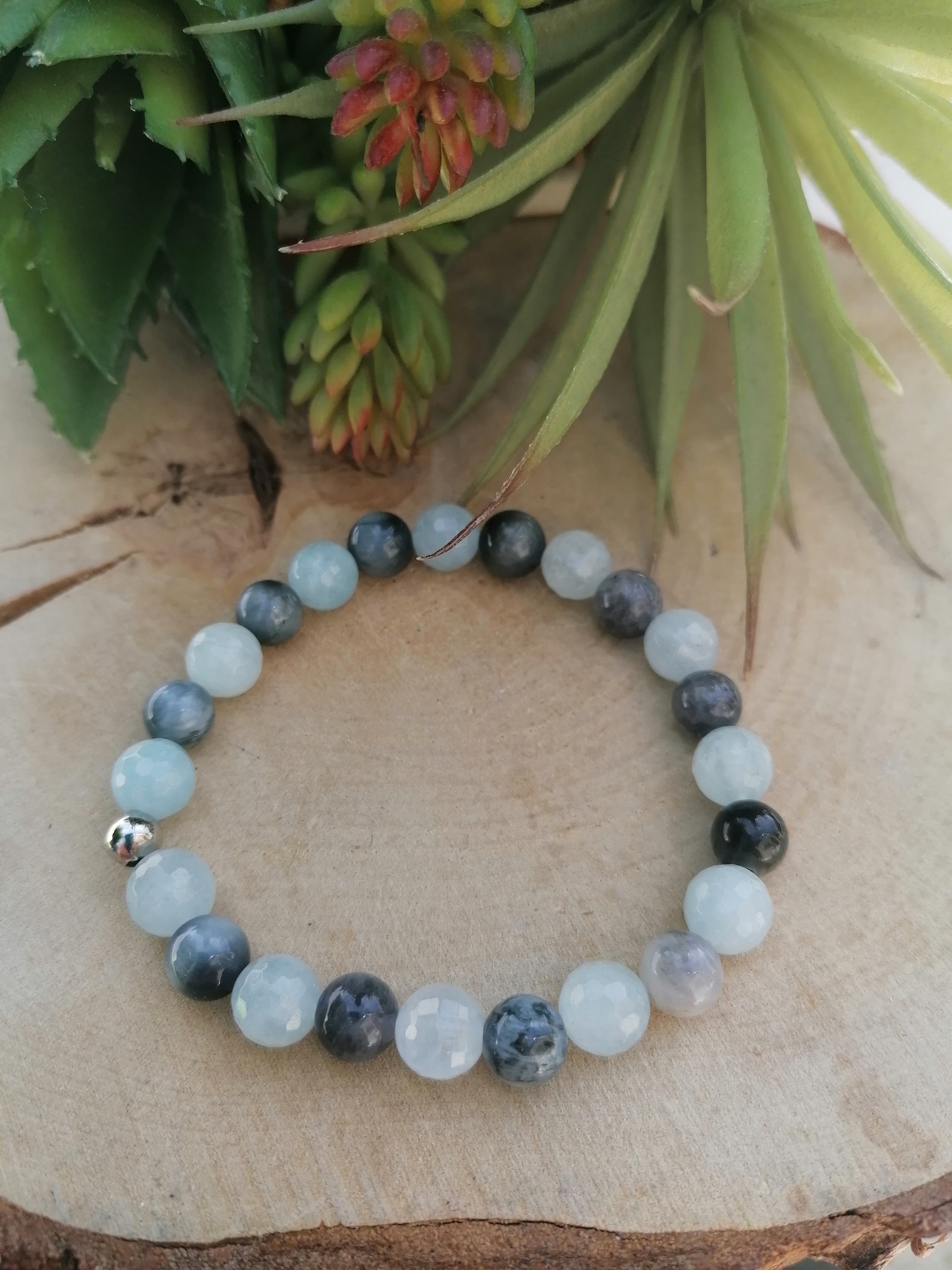 Natural stone bracelet Etsy