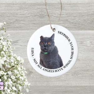 Katze Andenken | Katzen-Denkmal | Tierverlust-Denkmal | Fellbaby-Denkmal | Foto Keramik Andenken | Haustier Verlust Geschenk | Katze Erinnerungsgeschenk
