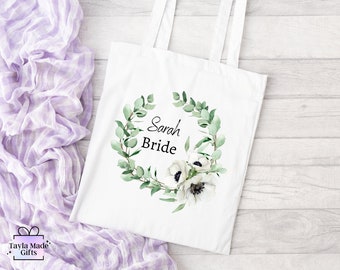 Wedding Tote Bag | Bridesmaid Tote Bag | Eucalyptus Bridesmaid Bags | Wedding Party Favour | Bridal Party Gift | Bridesmaid Gift