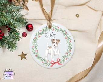 Jack Russell Christmas Decoration | Jack Russell Tree Ornament | Personalised Jack Russell Bauble | Jack Russell Christmas Gift | Keepsake