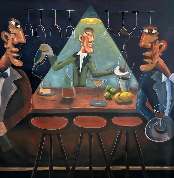 Man at the bat - Original Painting