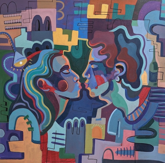 Almost a Kiss - Original Painting