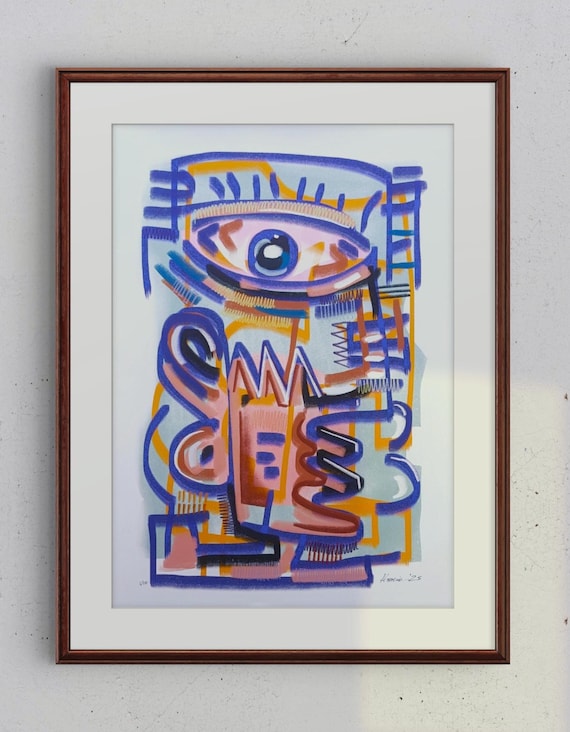 Blue Vision – Abstract Surreal Art Print