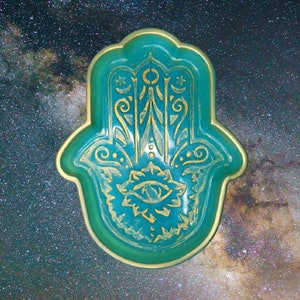 Hamsa Resin Tray / Altar dish