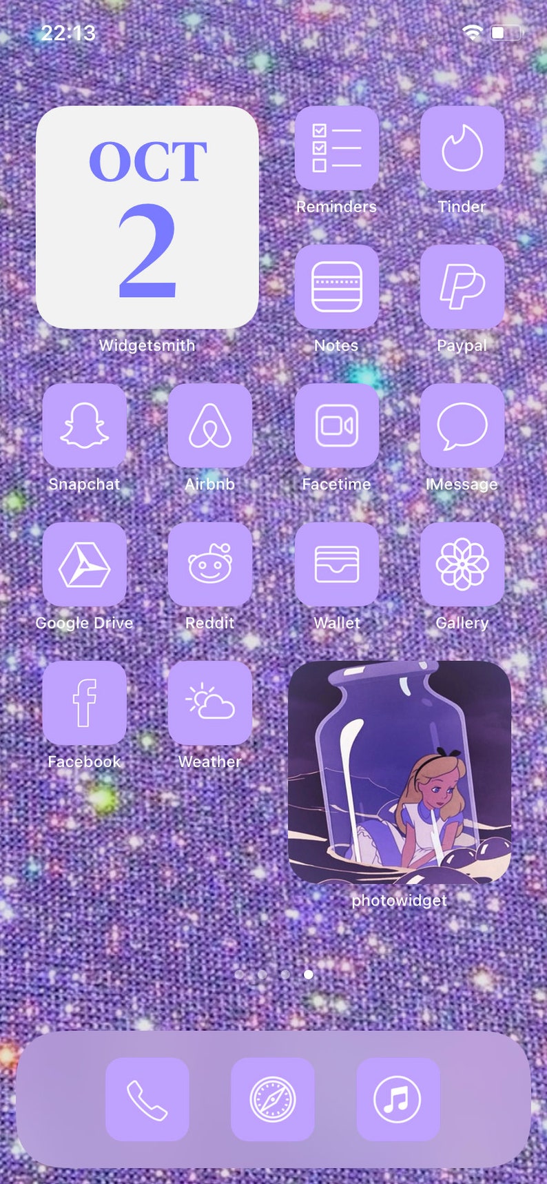 aesthetic purple icon lavender ios icons calm lilac template
