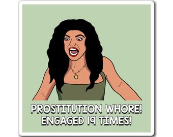 Real Housewives of New Jersey RHONJ Teresa Giudice Prostitution Whore Engaged 19 Times magnet | Reality TV Bravo gift