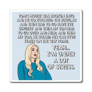 Real Housewives of Beverly Hills RHOBH Erika Jayne Girardi Tom's House was Broken Into Under Stress Rant magnet | Reality TV Bravo gift