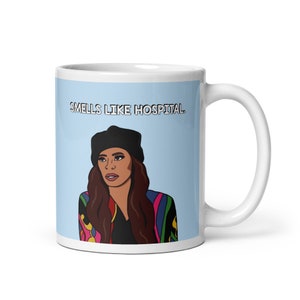 Echte Hausfrauen von Salt Lake City RHOSLC Mary Cosby Smells Like Krankenhaus Kaffeetasse | Reality TV Bravo Geschenk