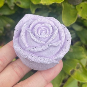 Rose Flower Cremation Memorial Ashes Keepsake Mini Urn, Outdoor Stone Urn, Palm Stone, Love Token, Cuddle Stone, Garden Keepsake Urn.
