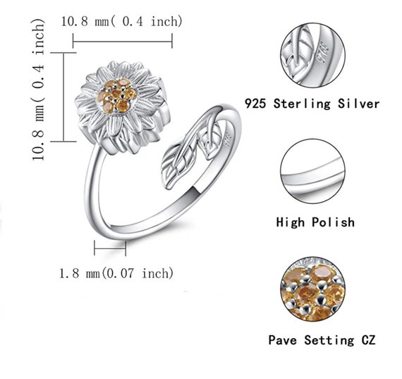 Sunflower sale cremation ring
