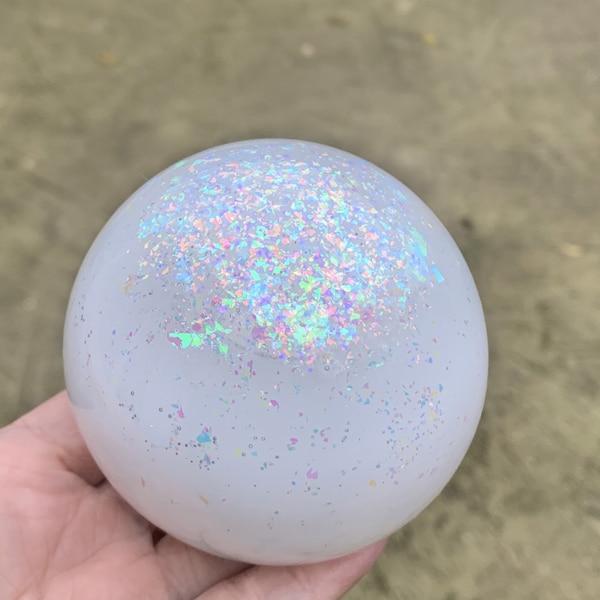 Glow in the Dark Reflections Effect Moon Sphere Cremation Urn, Memorial Ashes Keepsake Mini Urn, Resin Urn, Cremation Urn Lamp