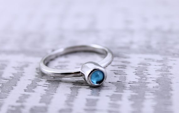 Sterling Silver Birthstone Cremation Memorial Keepsake Urn Stacking Ring, Bereavement Jewelry, Funeral Cremation Ash Ring
