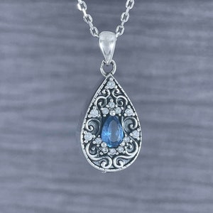 Sterling Silver Angel Tear Cremation Memorial Keepsake Engraved Urn Necklace, Bereavement Jewelry, Funeral Cremation Ash Pendant