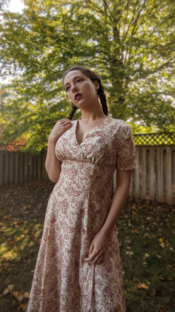 Silk Laura Ashley Floral Dress