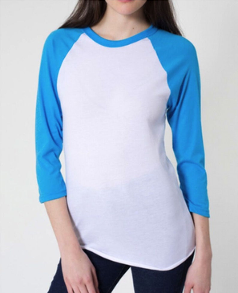 Adult Raglan Shirts Blank Raglan Shirts Unisex Raglan Plain Etsy