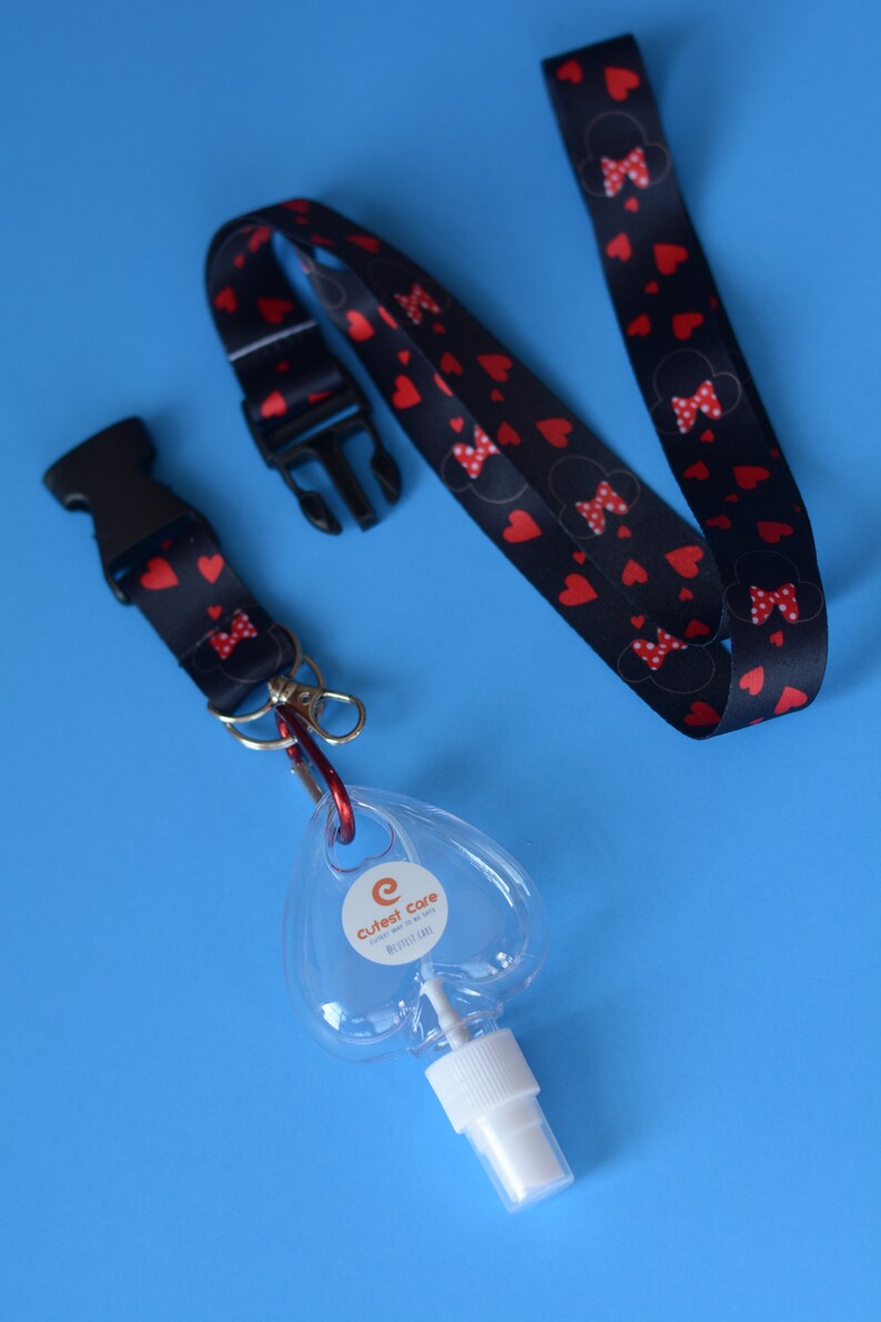 Minnie Lanyard Cute lanyards for keys Disney lanyards Nurse Lanyard Minnie lanyard Lanyard with id holder Small Gift
