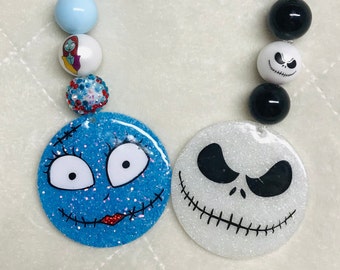Jack Sally Beaded NBC Glow in the Dark Ornaments