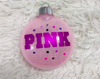 Pink Glitter  Ornament