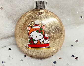 Kitty glitterornament