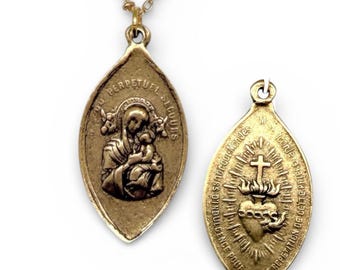 Sacred Heart Medal Necklace