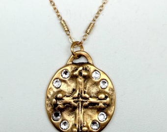Gold Coin Cross A571