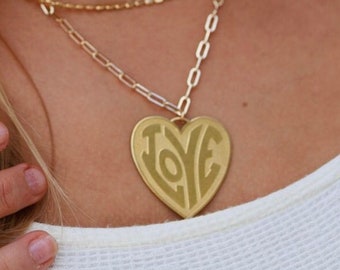 Full Heart Necklace A266