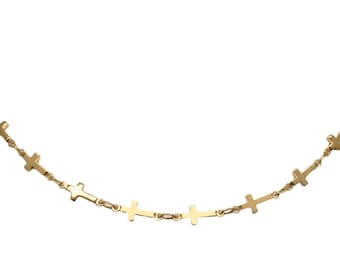Cross Chain Necklace A137