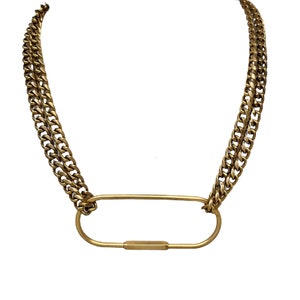 Carabiner Chain Necklace