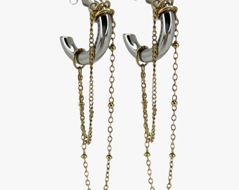 Mixed Metal Earrings