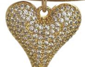 Diamond Heart Charm